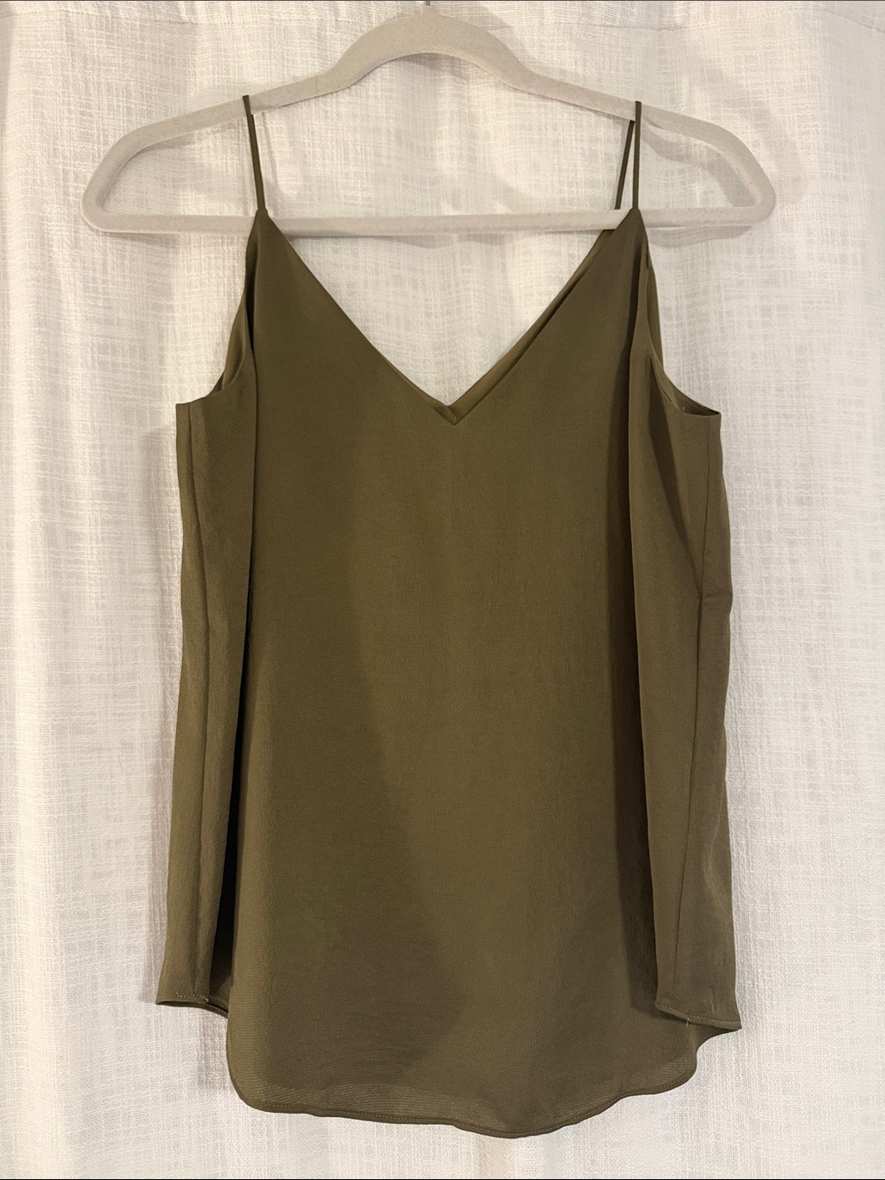 Express Olive V-Neck Spaghetti Strap Camisole